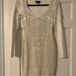 Bebe embellished mini dress